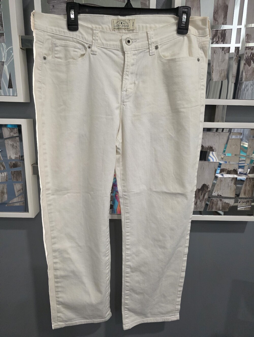 Women's White Jeans - Classic Straight Fit